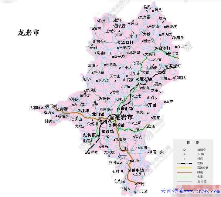 東莞到龍巖市地圖 m.bjyxtd.com